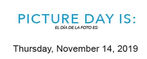 Picture day is Nov 14th Picture day is Nov 14th